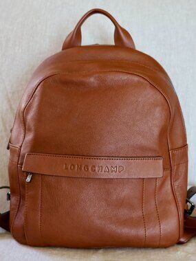 Longchamp Leather  Backpack EUC